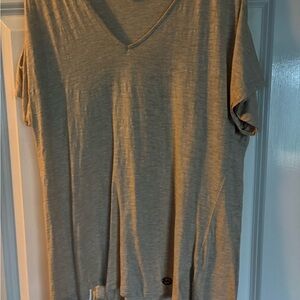 Michael Kors Collection Beige V-Neck Blouse